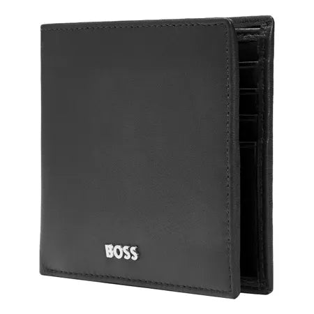 Black Smooth Wallet and Rollerball by Hugo Boss