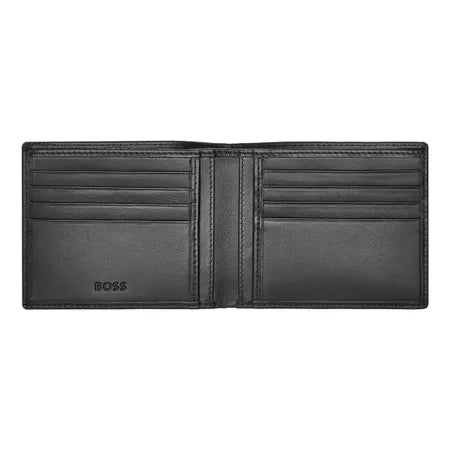 Black Smooth Wallet and Rollerball by Hugo Boss