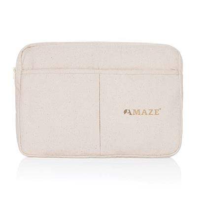 AWARE™ recycled cotton 15.6 inch laptop sleeve