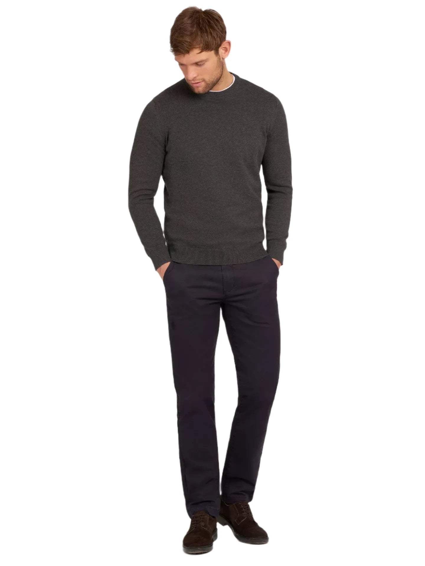 Barbour Pima Cotton Crew Neck Jumper