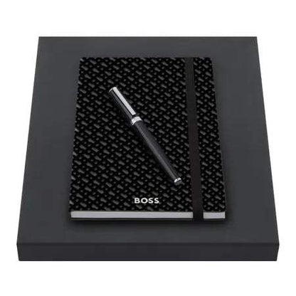 BOSS Monogram Notebook and Pen Set by Hugo Boss