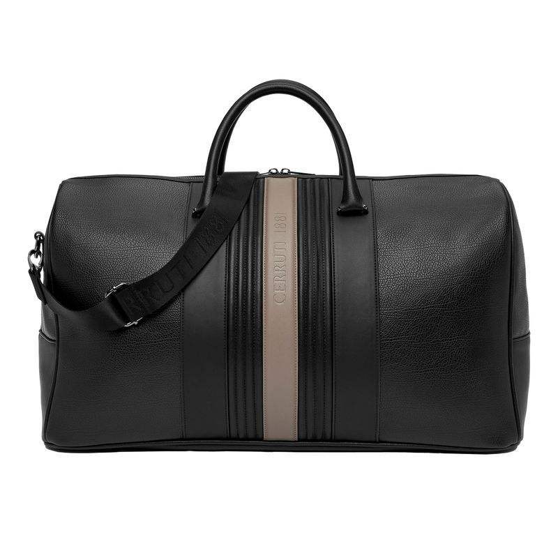 Delano Taupe and Black Travel Bag by Cerruti 1881