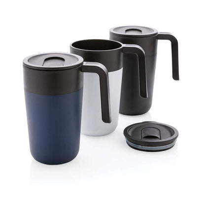 GRS Recycled PP and SS Mug with Handle