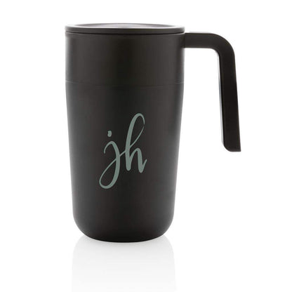 GRS Recycled PP and SS Mug with Handle