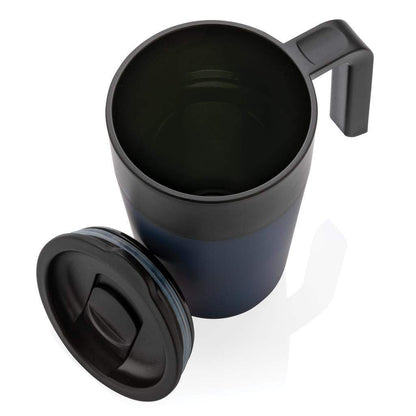 GRS Recycled PP and SS Mug with Handle