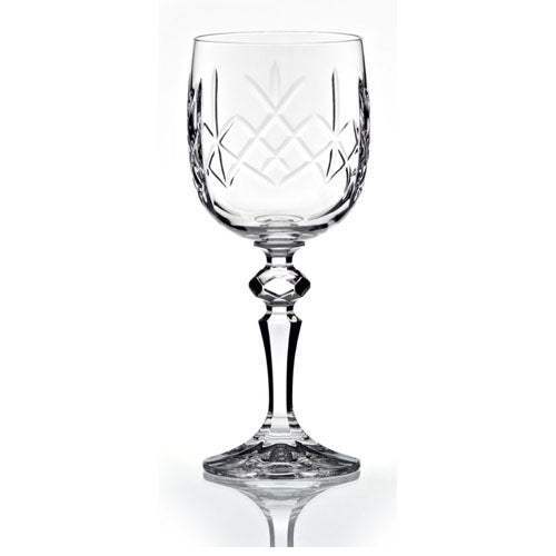 Heavy Cut Crystal Goblet