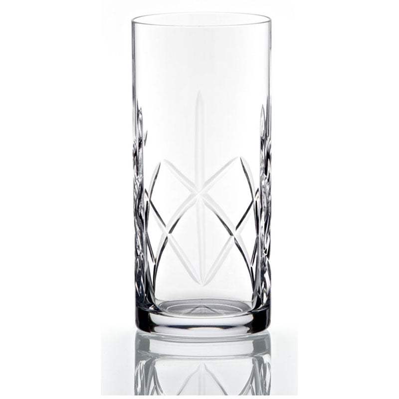 Heavy Cut Crystal Highball Glass