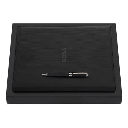 Lubeck A4 Conference Folder and Pen Set by Hugo Boss