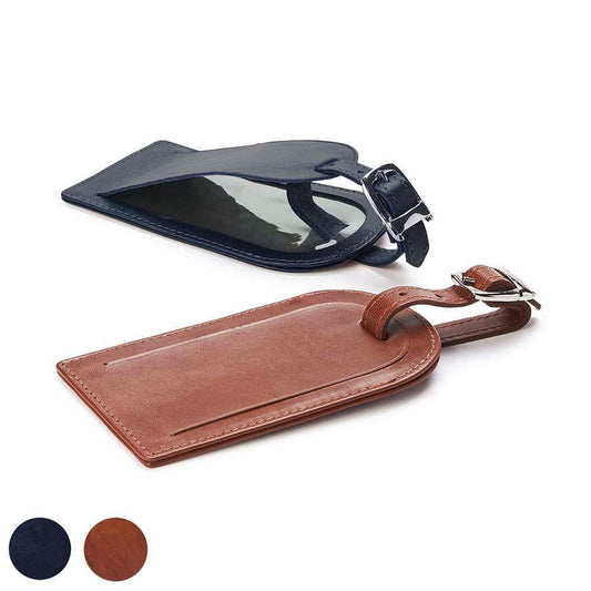 Luggage Tag in Accent Sandringham Nappa Leather