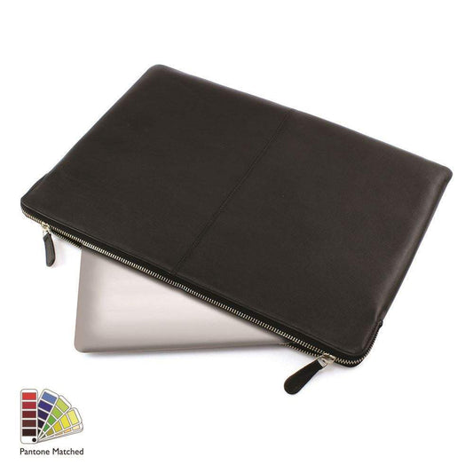 Pantone Matched Sandringham Leather Lap Top Case 15inch