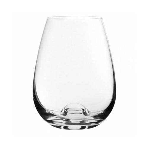 Stemless Crystal White Wine Glass