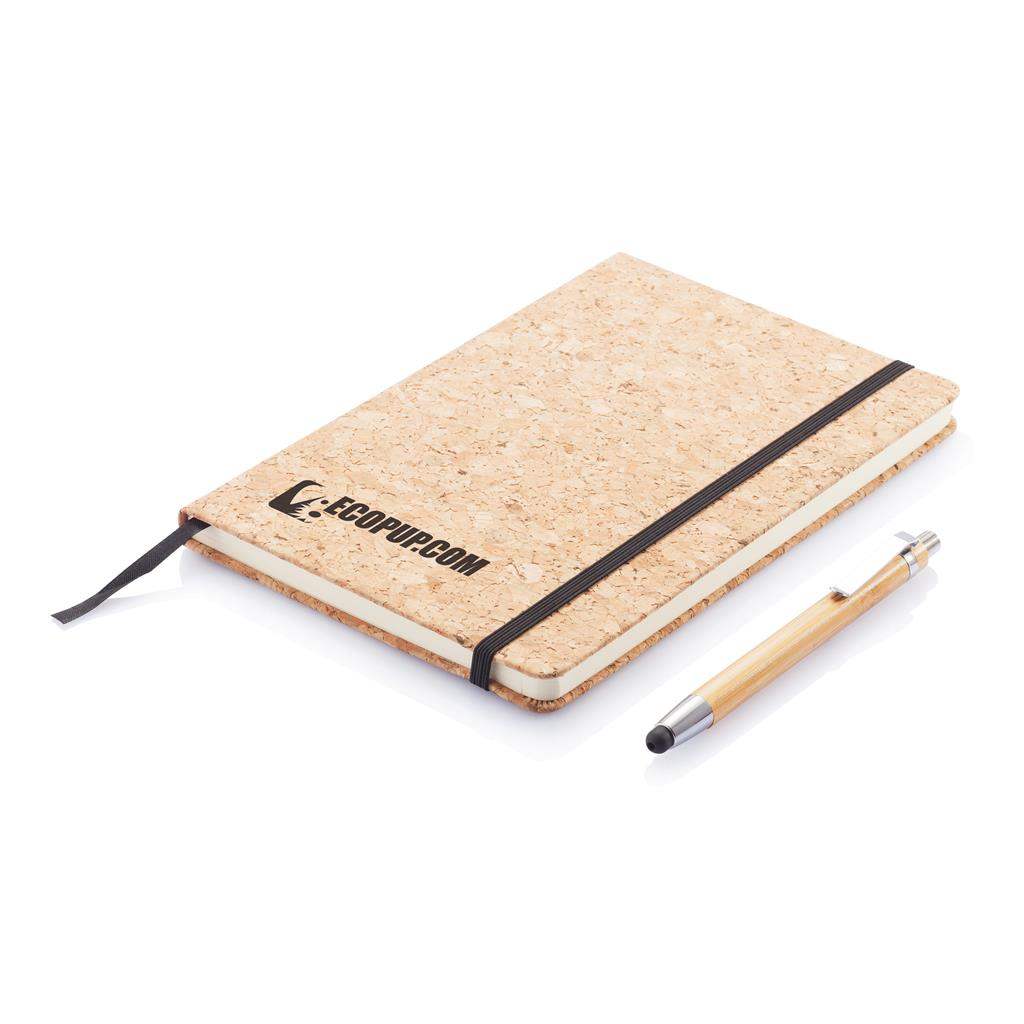 A5 Notebook with Bamboo Stylus Pen