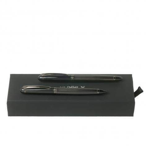 Alesso Rollerball and Ballpoint Pen in Black by Ungaro