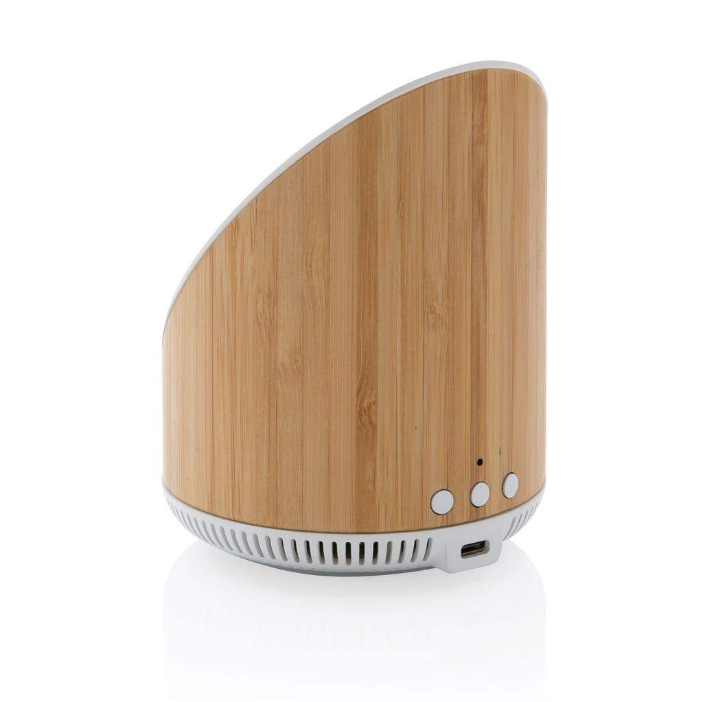 Bamboo 5W Speaker with 15W Wireless Charger