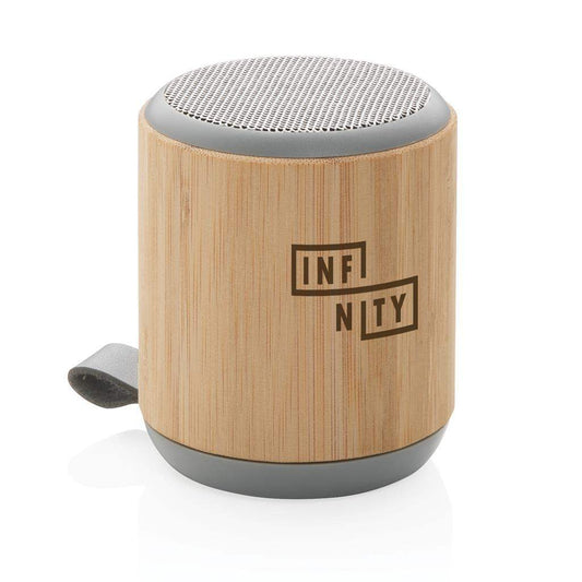 Bamboo and Fabric 3W Wireless Speaker