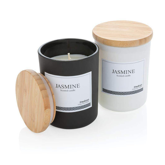 Deluxe Scented Candle with Bamboo Lid