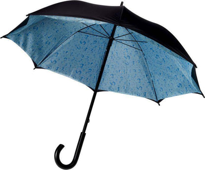 Double Layered Walking Umbrella with Clouds or Rain Drops