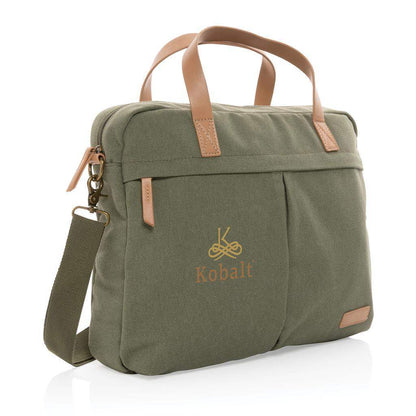 Impact AWARE 16 oz recycled canvas laptop bag