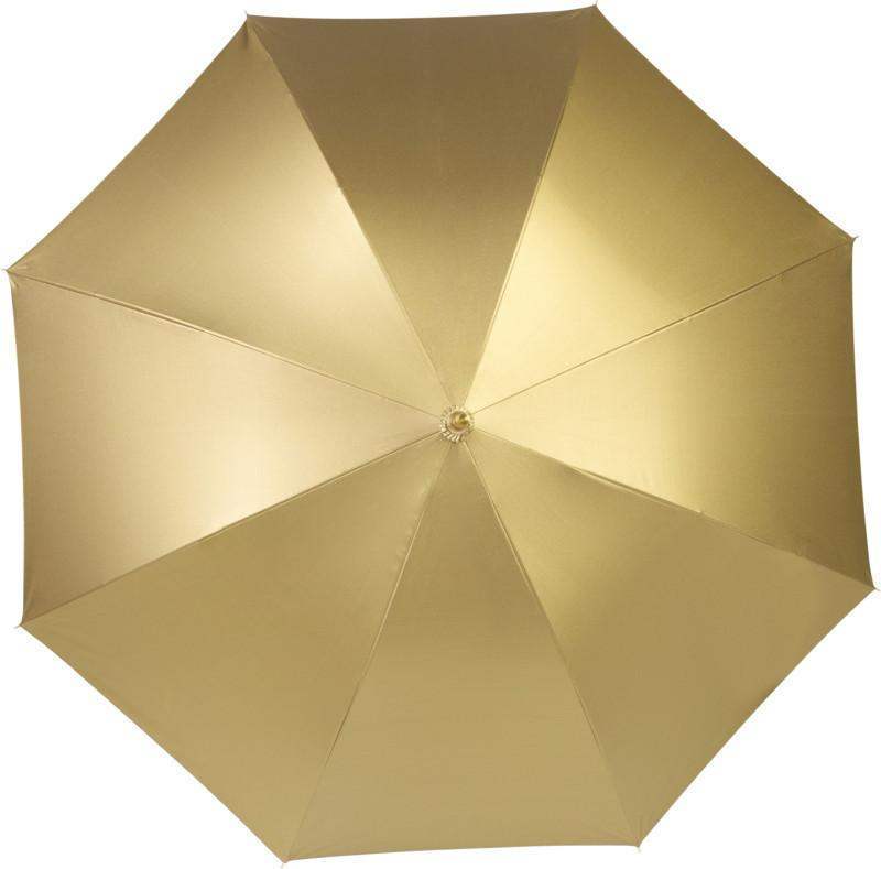 Metallic Gold or Silver Double Layered Walking Umbrella