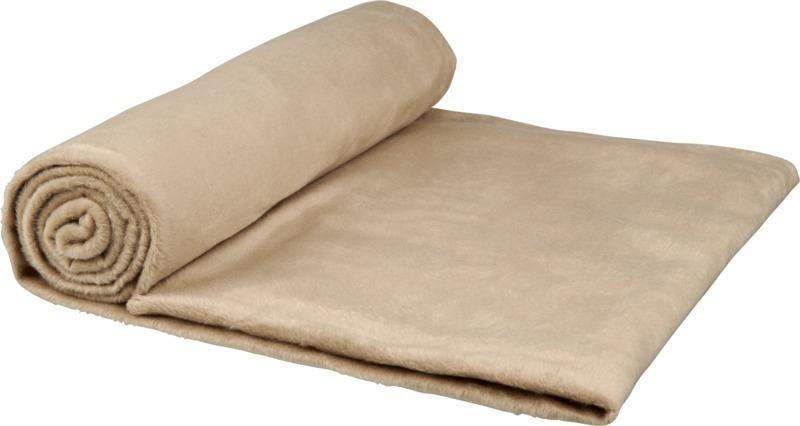 RPET Micro Plush Fleece Blanket with Cotton Pouch