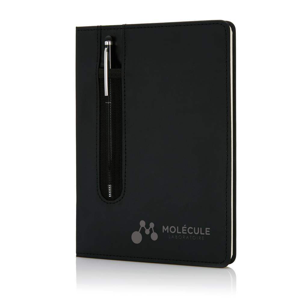 Standard Hardcover PU A5 notebook with Stylus Pen